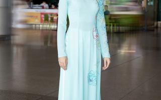 Hoa hậu Hoàn vũ Thái Lan 2020 khoe sắc với áo dài Việt Nam